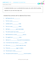 15 – Using Adjectives