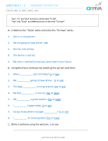 28 – Using ‘Am’, ‘Is’, ‘Are’, ‘Have’ & ‘Has’