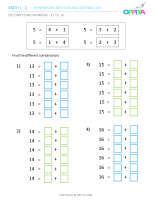 3 – Decomposing Numbers – 13 to 16