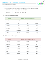 36 – Synonyms & Antonyms