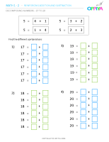 4 – Decomposing Numbers – 17 to 20
