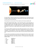 4 – The Solar System – Size & Characteristics of Planets