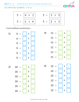 2 – Decomposing Numbers – 9 to 12